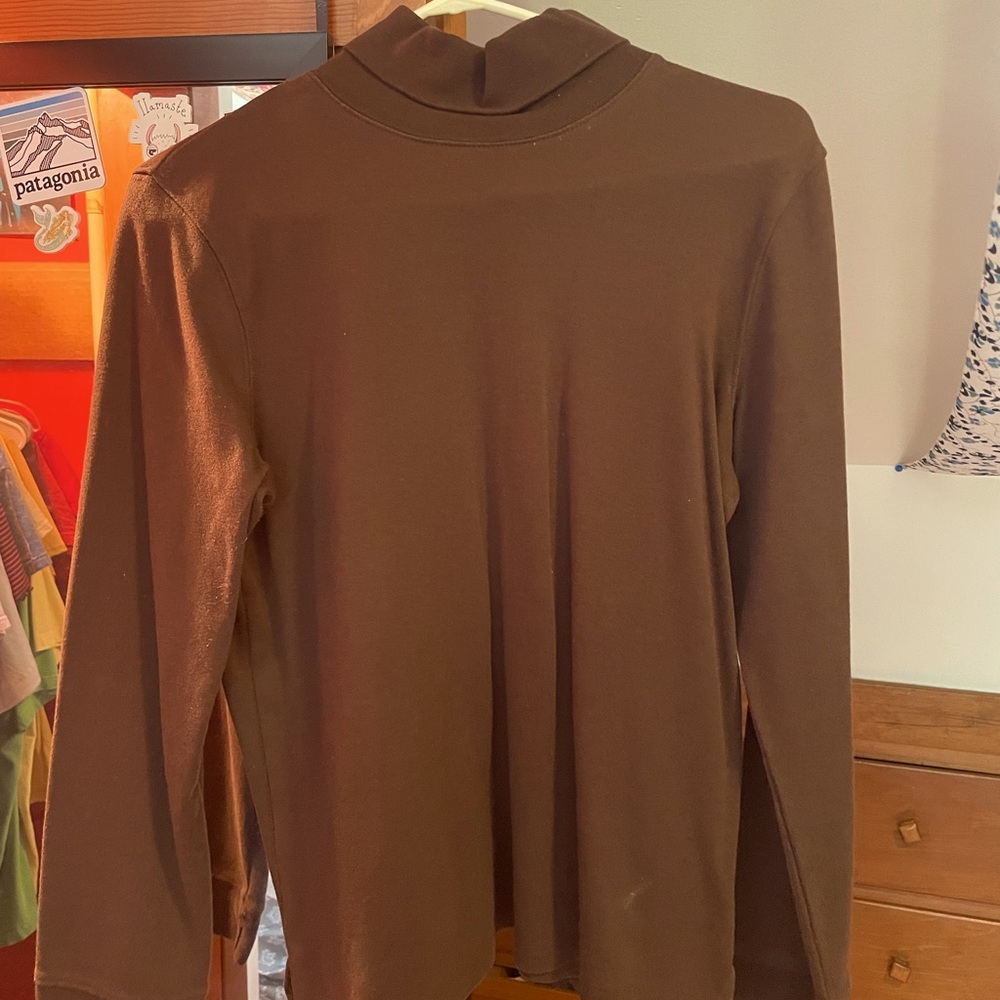 Brown turtleneck long sleeve